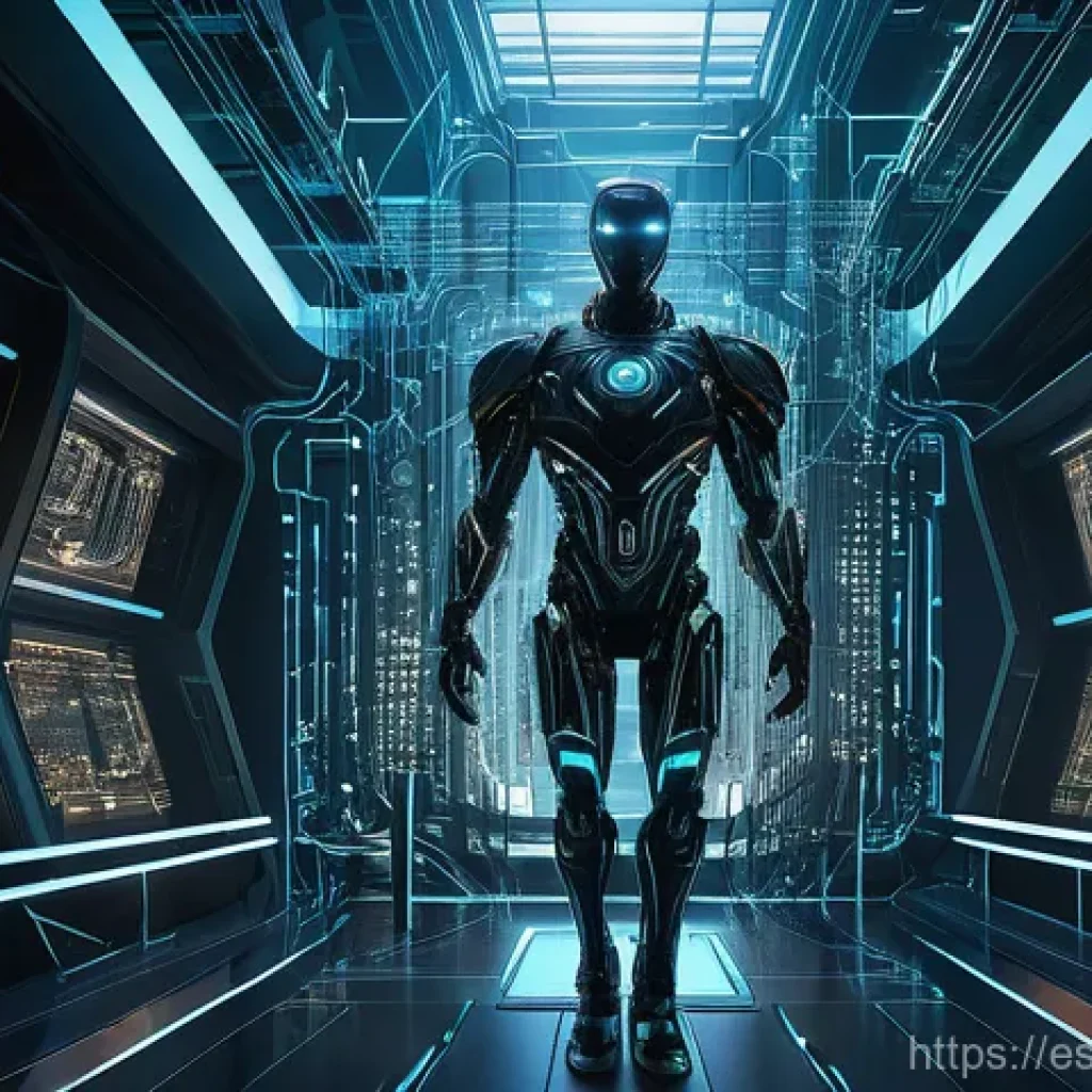 위협 탐지 시스템의 최신 트렌드 분석 - **Prompt:** An intricate, futuristic digital guardian, embodying artificial intelligence, stands as ...