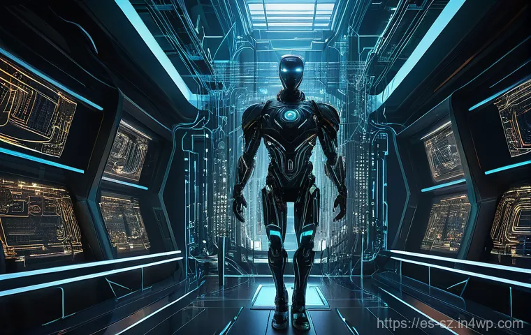 위협 탐지 시스템의 최신 트렌드 분석 - **Prompt:** An intricate, futuristic digital guardian, embodying artificial intelligence, stands as ...