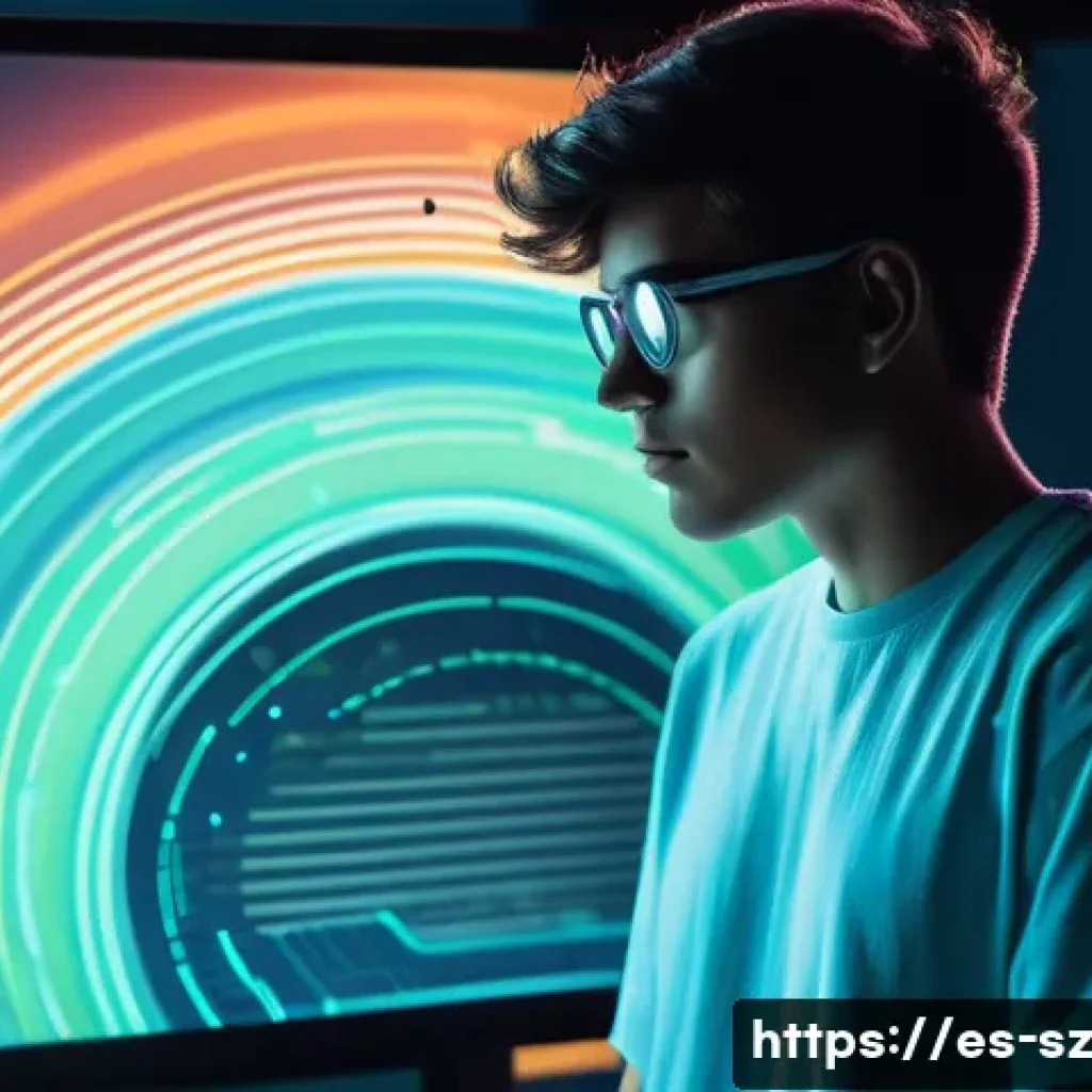 지능형 위협 탐지 시스템의 유저 피드백 활용 - **Prompt 1: The Intuitive Digital Guardian**
"A vibrant, dynamic illustration of a young adult (...